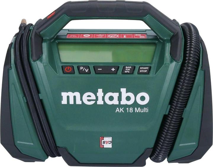 Actual product image Metabo AK 18 Multi battery compressor 18 V 11 bar + 1x battery 2.0 Ah - without charger (0 l)