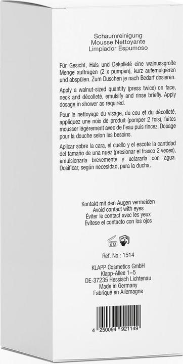 Actual product image Klapp C PURE Foam Cleanser 200 ml (Foam, 200 ml)
