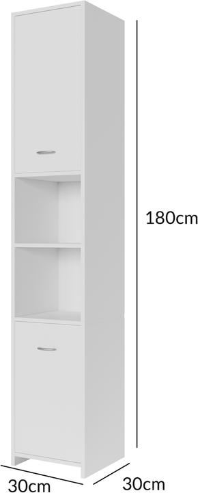 Immagine prodotto Casaria Mobiletto del bagno (30 x 30 x 180 cm)