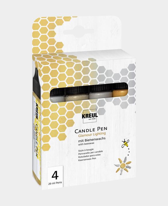 Produktbild Kreul Candle Pen Set (Gold, Silber, Glitter-Gold, Glitzer-Silber, 116 ml)