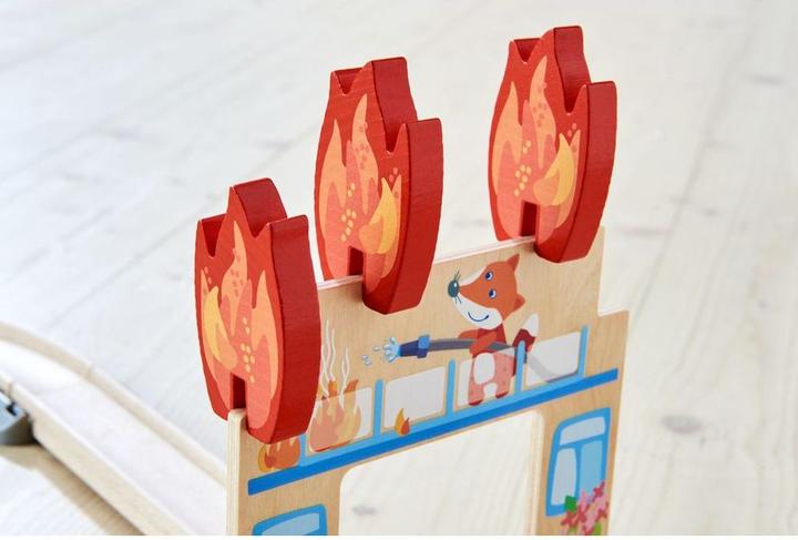 Actual product image Haba Kullerbü – Feuerwehrwache
