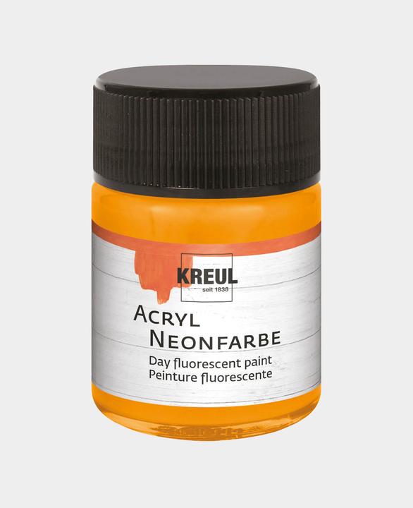 Immagine prodotto Kreul Vernice acrilica al neon, 50 ml (Arancione neon, 50 ml)