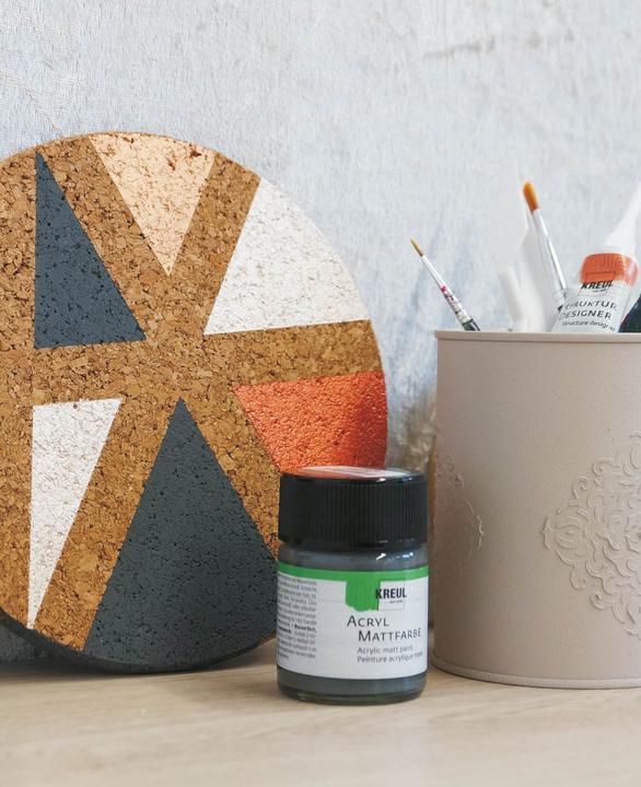 Actual product image Kreul Acrylic metallic paint, creamy opaque, 50 ml (Charcoal, 50 ml)