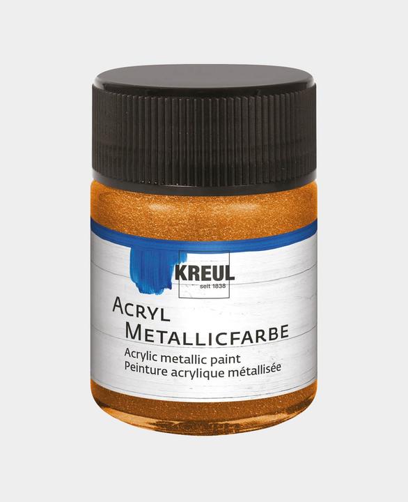Produktbild Kreul Acryl Metallicfarbe, cremig deckend, 50 ml (Goldbronze, 50 ml)