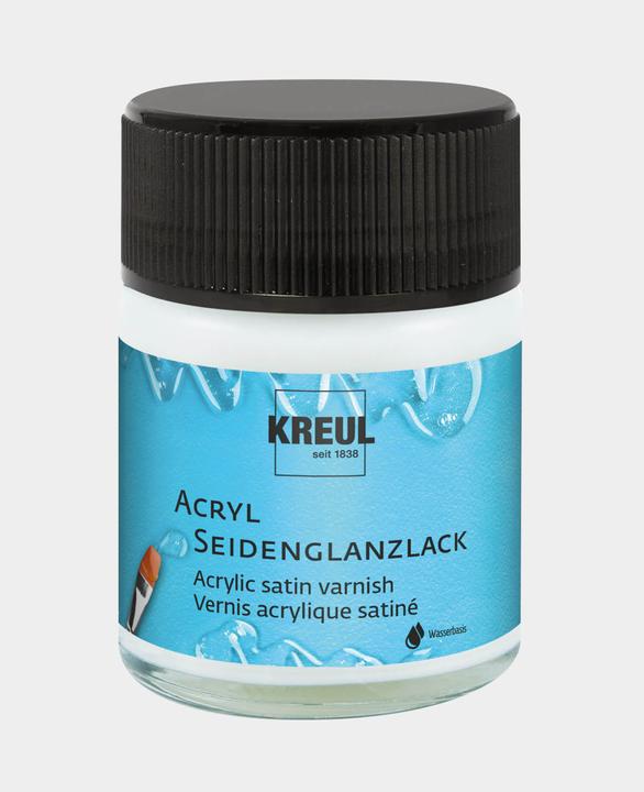 Produktbild Kreul Acryl-Seidenglanzlack transparent auf Wasserbasis (Farblos, 0.05 l)