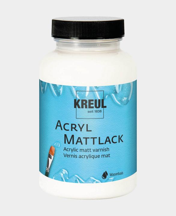 Kreul Acryl-Mattlack transparent auf Wasserbasis (Transparent, 0.28 l)
