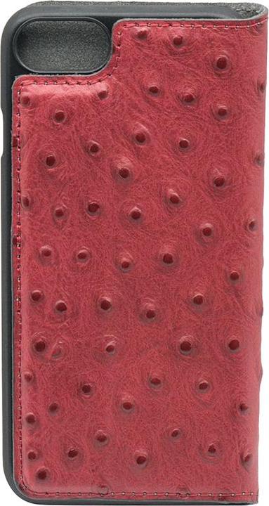 Produktbild Tellur Book case Ostrich Genuine Leather for iPhone 7 red (Apple iPhone 7)