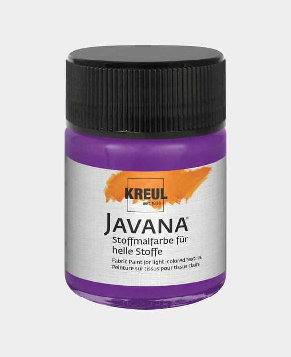 Actual product image Kreul Javana fabric paint for light fabrics, 50 ml (Violet, 50 ml)