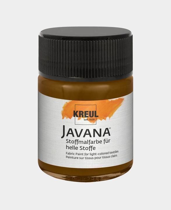 Actual product image Kreul Javana fabric paint for light fabrics, 50 ml (Dark brown, 50 ml)