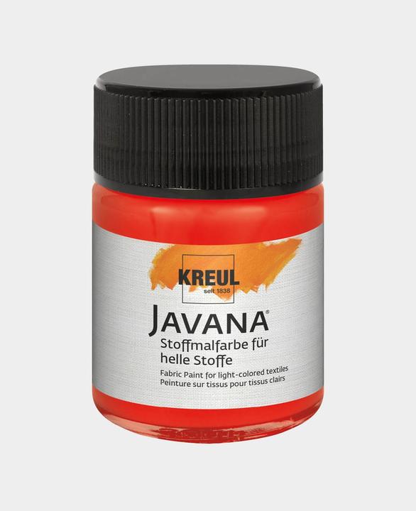 Produktbild Kreul Javana Stoffmalfarbe für helle Stoffe, 50 ml (Rot, 50 ml)