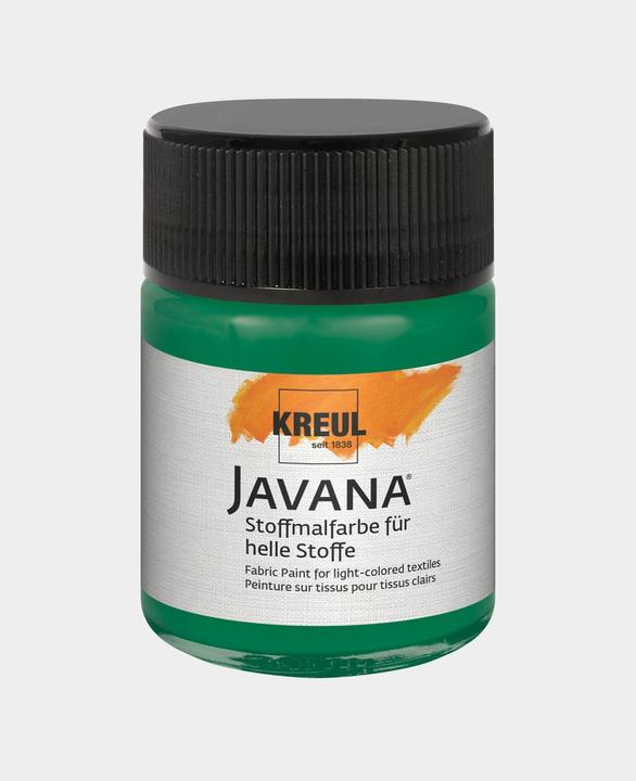 Image du produit Kreul Peinture pour tissu Javana pour tissus clairs, 50 ml (Vert foncé, 50 ml)