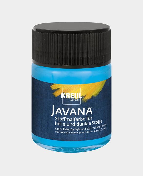 Actual product image Kreul Javana fabric paint for light and dark fabrics, 50 ml (Light blue, 50 ml)
