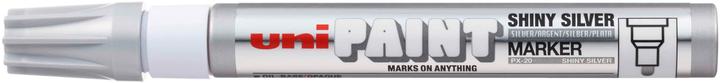 Produktbild Uni-ball Paint Marker 2.2-2.8mm PX-20(L) shiny silber (Silber, 2.80 mm, 1 x)