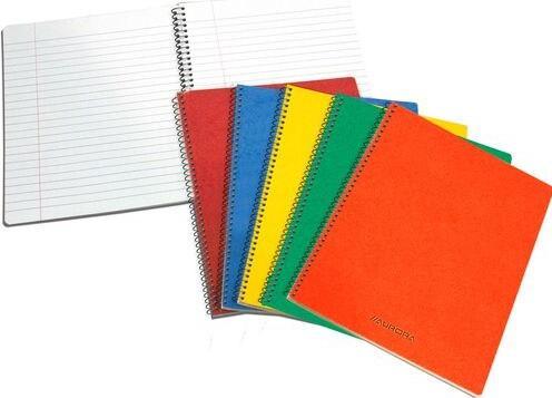Produktbild Aurora Notizbuch Spiralbindung 165 x 210 mm Liniert Pappe Farbig sortiert (A5, Liniert)