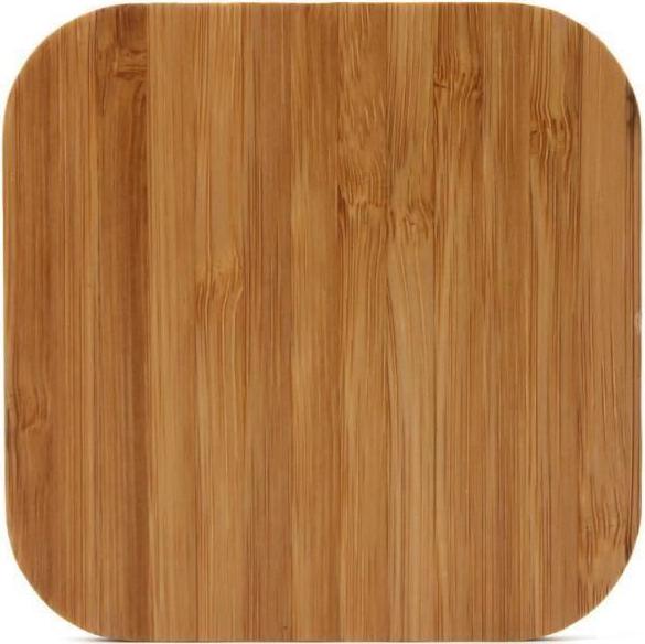 Actual product image PhoneLook Wireless Charging Station Qi Wireless Real Wood Charger for Smartphone
