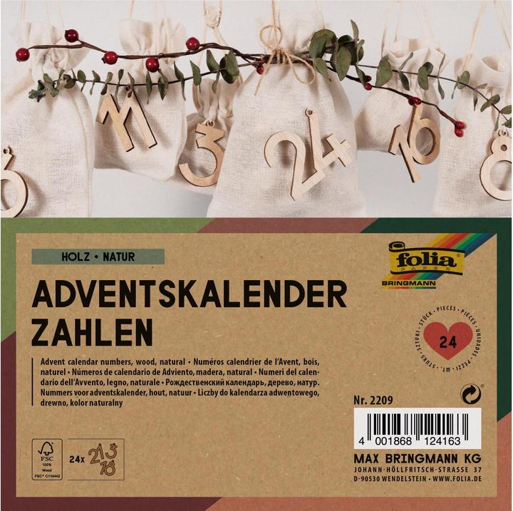 Produktbild Folia Zahlen