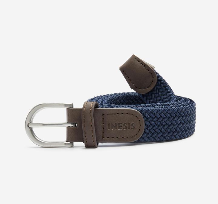 Inesis Golf stretchy braided belt - navy blue (L, XL, XXL)