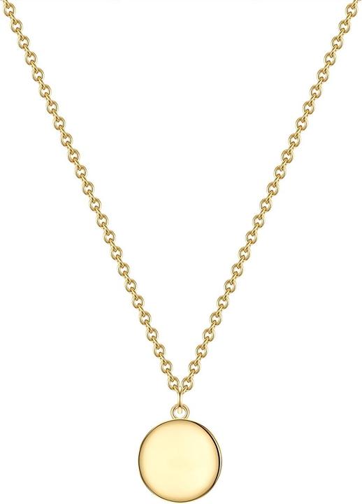 Image du produit Glanzstücke München Femme cercle argent sterling or jaune 40,0 cm chaîne de base + 5,5 cm extension - 31360 (Argent Sterling, 40 - 45 cm)