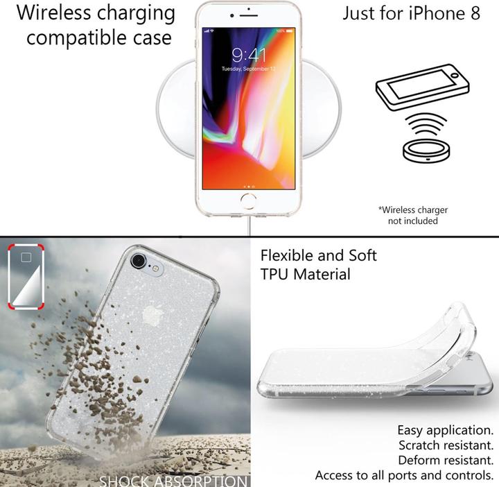 Actual product image Nalia Glitter mobile phone case (Apple iPhone 7)