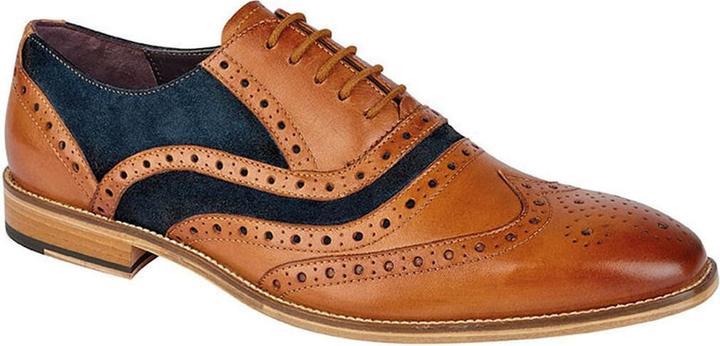 Immagine prodotto Roamers Scarpe stringate in pelle con motivo traforato (46)