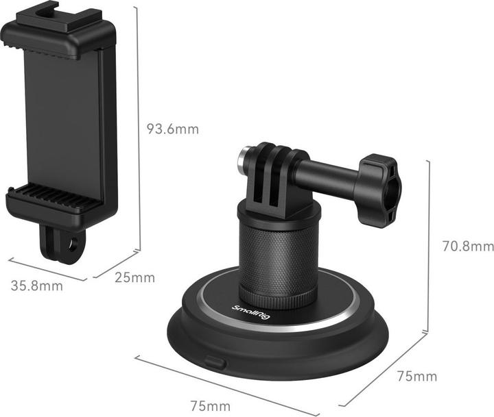 Produktbild SmallRig Saugnapfhalterung für Action-Kameras, Zubehörtyp