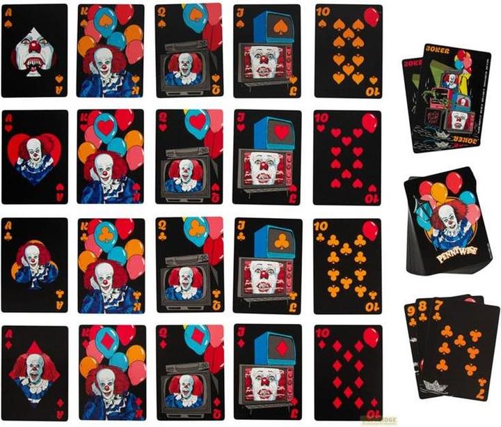 Actual product image Paladone Products Stephen King's Pennywise playing cards
