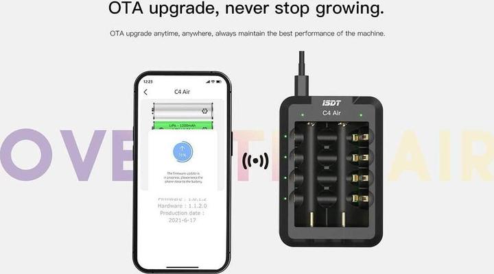 Image du produit Isdt Chargeur C4 Air USB-C, pour NiMH & Li-ion (1 pcs, HR6, HR03, Chargeurs sans batterie)