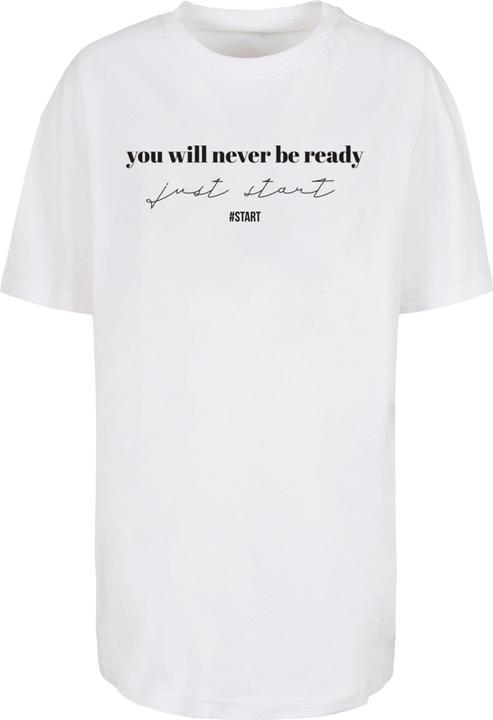 Merchcode Ladies Just Start Oversized Boyfriend Tee - 118411 (3XL)