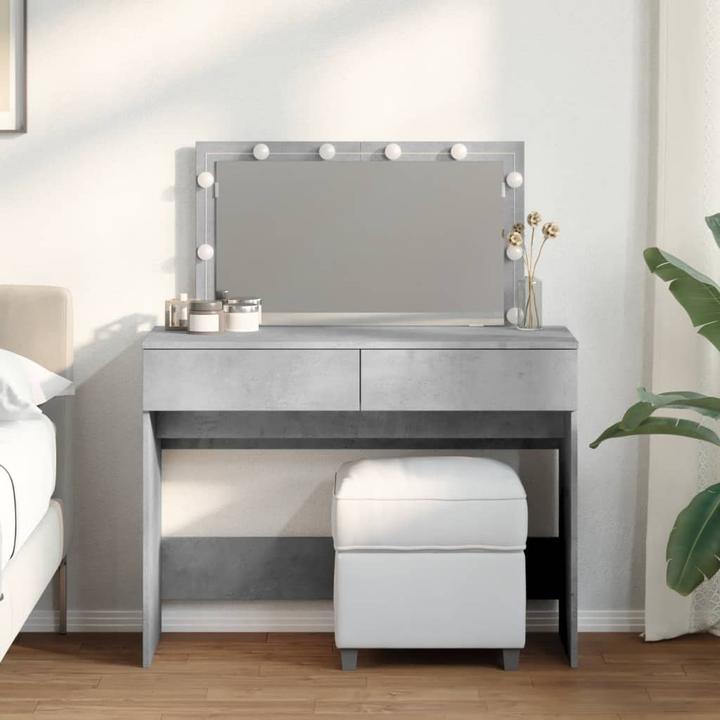 Actual product image VidaXL Dressing table with LED lighting (100 x 40 x 120 cm)