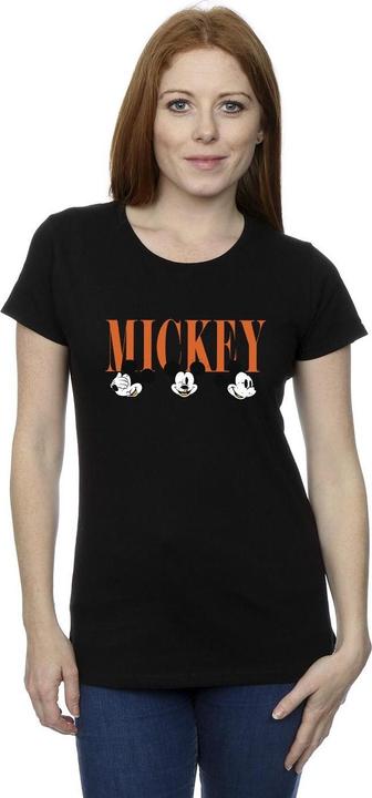 Actual product image Disney Womens/Ladies Mickey Mouse Faces Cotton T-Shirt (XL)