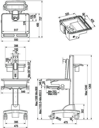 Image du produit Multibrackets Station de travail universelle DT