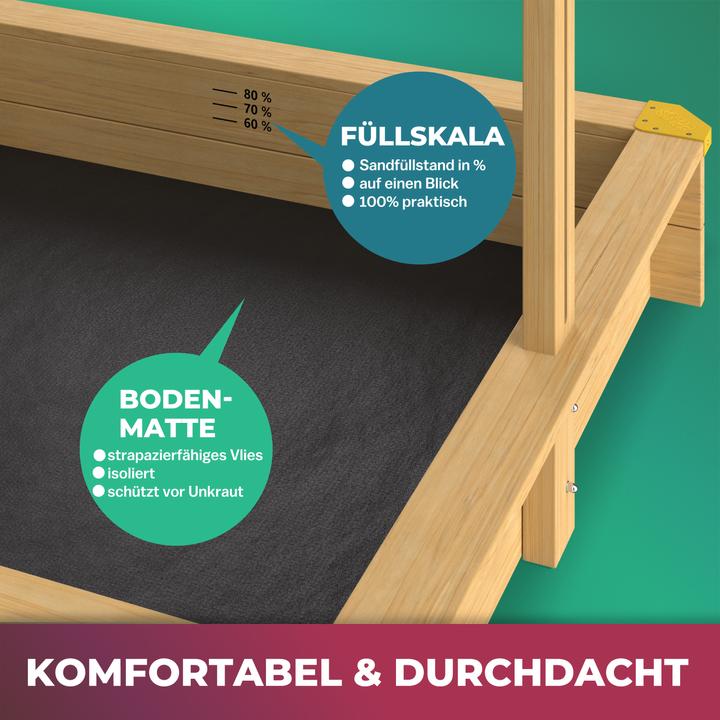 Image du produit Spielwerk Bac à sable avec toit
