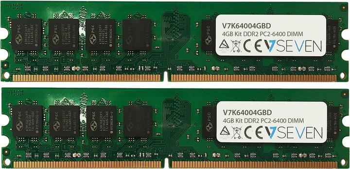 Actual product image V7 2X2GB KIT DDR2 800MHZ CL6 (2 x 2GB, 800 MHz, DDR2-RAM, DIMM)