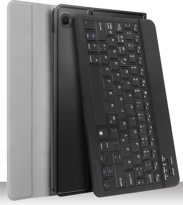 Produktbild Cazy QWERTZ Bluetooth Keyboard hoes voor Samsung Galaxy Tab S6 Lite - zwart (DE, Galaxy Tab S6 Lite)