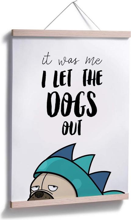 Produktbild Trenddeko I let the dogs out (30 x 40 cm)