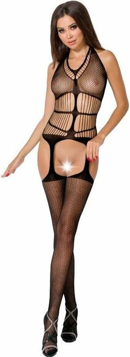 Actual product image Passion Woman Bs049 Bodystocking - Black One Size (One size)