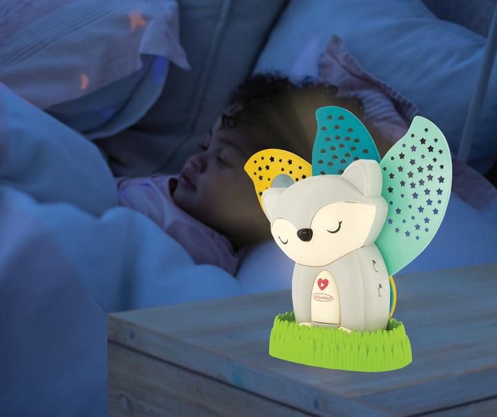 Image du produit Infantino Veilleuse et calmante musicale 2 en 1, Renard gris