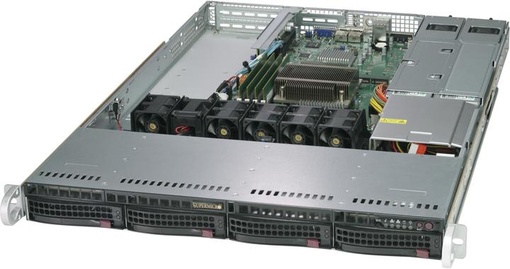 Actual product image Supermicro 5019C-WR: LGA1151, 2x500W NT