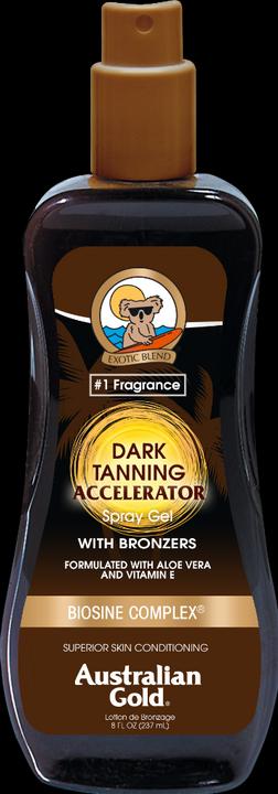 Australian Gold Gel spray accélérateur avec bronzer (Spray solaire, 237 ml)