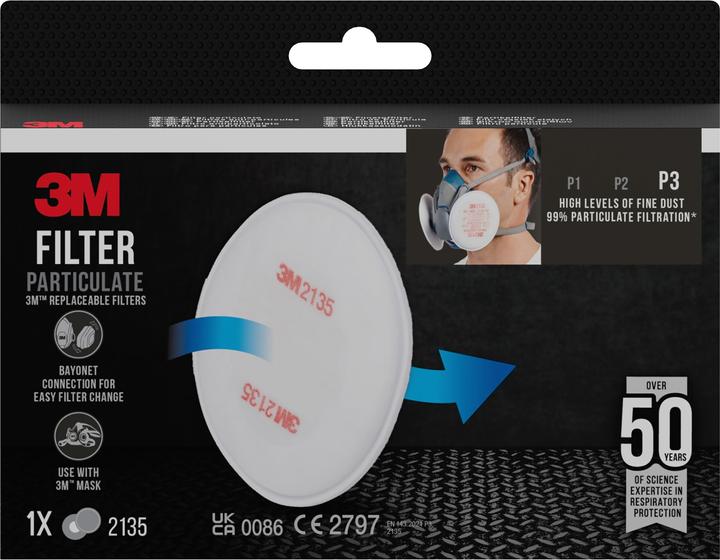 Produktbild 3M Partikelfilter (Atemschutzmaske Ersatzfilter)