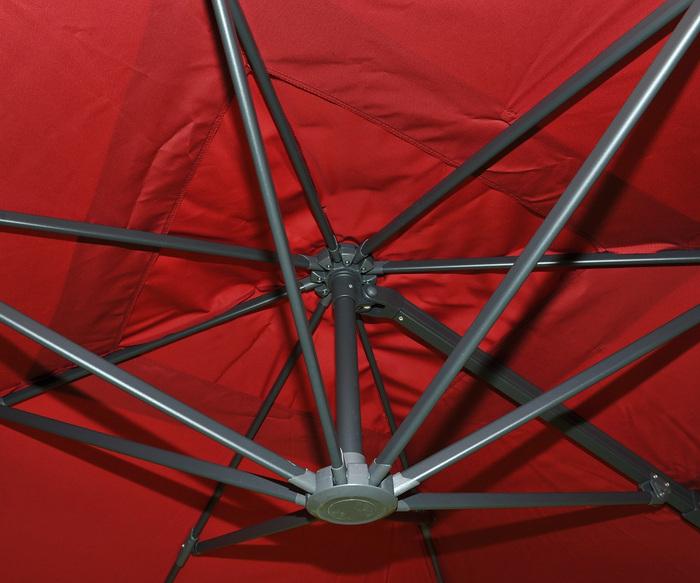 Immagine prodotto Mendler Ombrello semaforico di lusso in alluminio Gastronomia, 3,5x3,5m - 10374 (3.50 m)