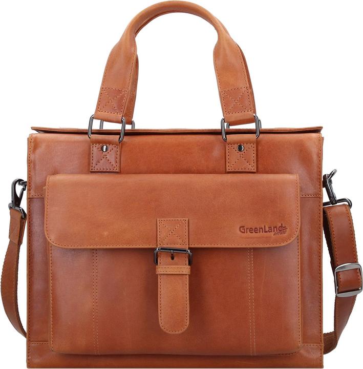 Greenland Nature Light Nature Aktentasche Leder 38 cm