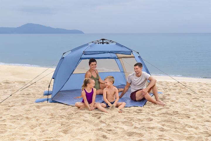 Immagine prodotto Bestway Tent Polyester with Ventilation 107/127x240x125 cm Camping & Beach 68144 (Tenda a cupola, 3.30 kg, 4 persone)