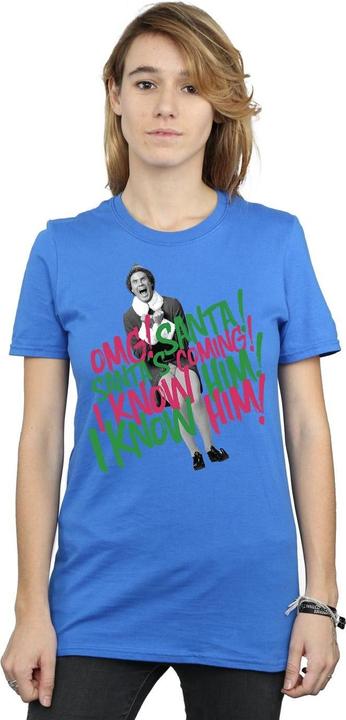 Immagine prodotto Elf Santa's Coming Maglietta Ampia Donna (XL)