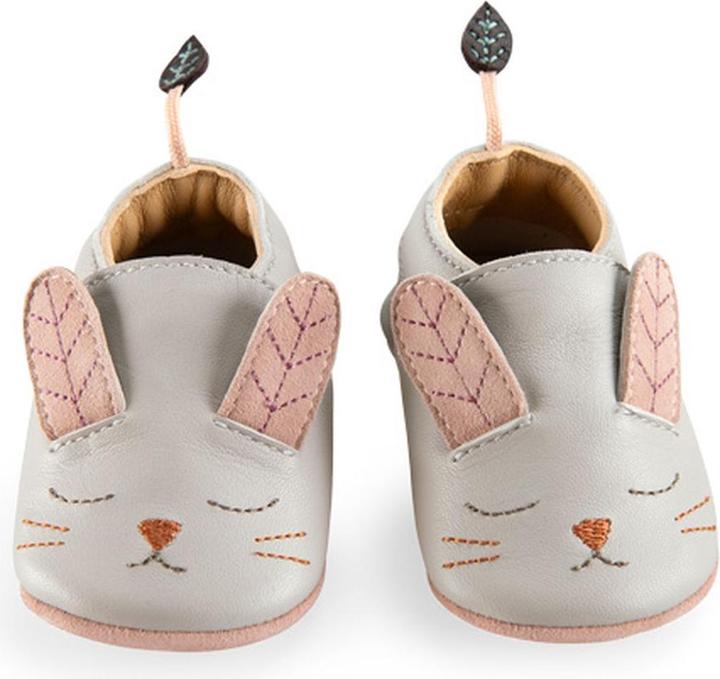 Produktbild Moulin Roty Lederschühchen Kaninchen grau Après la Pluie 6/12 Monate (12)