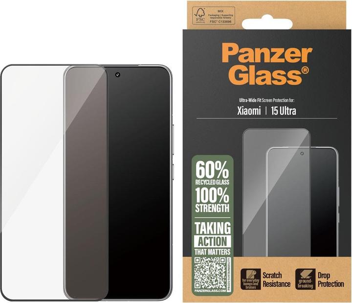 Actual product image PanzerGlass Screen Protector Xiaomi 15 Ultra | Ultra-Wide Fit (1 Piece, Xiaomi 15 Ultra)