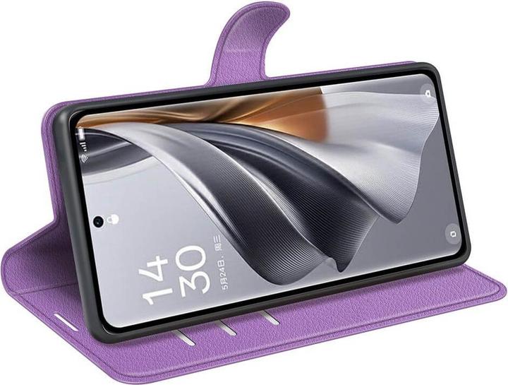 Produktbild Cover-Discount Oppo Reno10 / 10 Pro - Leder Etui Hülle violett (OPPO Reno 10, Oppo Reno 10 Pro)