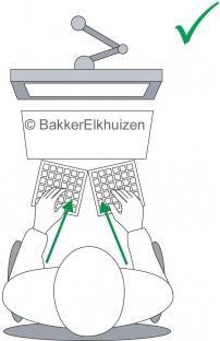 Actual product image Bakker Elkhuizen Goldtouch Adjustable V2 (DE, Cable)