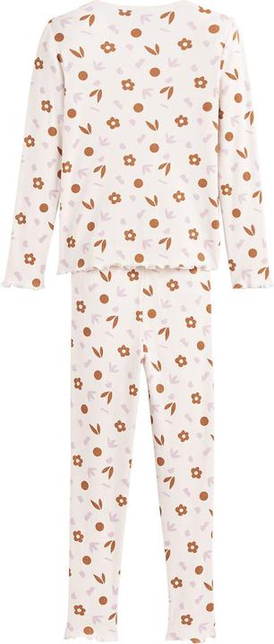 Produktbild La Redoute Collections Gerippter Pyjama mit Blumenmuster (128)