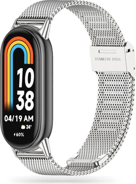 Immagine prodotto Tech MilaneseBand Cinturino per Xiaomi Smart Band 8 / 8 NFC - Argento (Acciaio inossidabile)